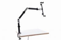 Sincerus Hold up to 4.5 lb Tablet Stand Easy-Lock Holder, Padded Holder, for iPad Air Mini, Galaxy Tab and Windows, Android Tablets (black01)