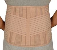 Therall Heat Retaining Back Support, Beige, X-Large