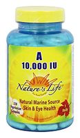 Nature's Life A, 10,000 IU Softgels, 250 Count