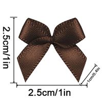 20 Color Pre-Tied Brown Satin Gift Bows (Pack of 50)