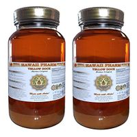 Yellow Dock Liquid Extract, Organic Yellow Dock (Rumex Crispus) Tincture, Herbal Supplement, Hawaii Pharm, Made in USA, 2x32 fl.oz
