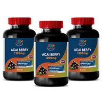 antioxidant Vitamins - ACAI Berry 1200 mg - Dietary Supplements - acai Berry - 3 Bottles (180 Capsules)