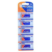 PKCELL 23A A23 23AE MN21 12v Battery Keyless Car Remote Control Replacement - 5 Count
