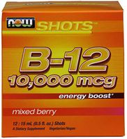 NOW Foods - Shots B-12 Energy Boost 12 x .5 oz. Shots Mixed Berry