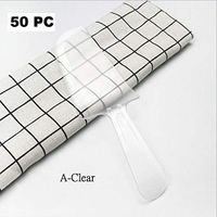 Wonderful Deluxe Disposable Plastic Tableware Premium Cake Knives Cutlery For Party & BBQ - 50 PC (A-Clear)