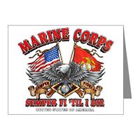 Note Card Marine Corps Semper Fi 'Til I Die