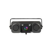 Car Backup Camera, 3-in-1 170 Degree Wide View HD Auto Reverse Rear View Camera 2 LED Night Vision Waterproof with 2 Radar Parking Sensor Buzzer (CLPZ451)