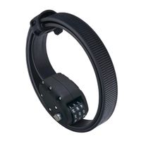 OTTOLOCK Steel & Kevlar Combination Bike Lock | Lightweight, Compact, Durable Design | Ideal for Cycling & Outdoor Gear (Stealth Black, 30 inch)