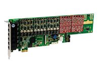 OpenVox A2410E32 24 Port Analog PCI-E Card Base Board + 3 FXS400 + 2 FXO400