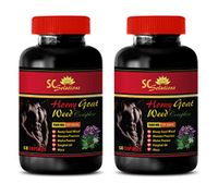 Female Sexual Enhancement Pills - Horny Goat Weed - EPIMEDIUM 1560MG - All Natural Premium Herbal Blend - Promotes Healthy Sexual Vitality - Horny Goat Weed Gluten Free - 2 Bottles (120 Capsules)