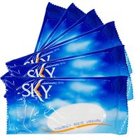 Artiwa Sky Moist Towelettes Cotton Towel Wet Travel Wipe Individually Wrapped Disposable Scented Oshibori for Hands face Body Clean pre-moistened Wet Napkin (1,000 Pack)