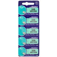 Sony 335 (SR512SW) 1.55V Silver Oxide 0% Hg Mercury Free Watch Battery (20 Batteries)