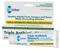 Triple Antibiotic + Pain Relief Dual Action Ointment, 1 Oz 12 Pack