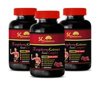 Fat Loss Supplements for Men - Raspberry Ketones Lean Complex 1200MG - TOP Grade - Raspberry Weight Loss Pill - 3 Bottles (180 Capsules)