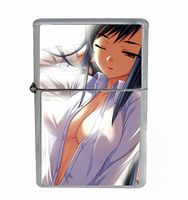 Customized Collectables Anime Girl Sexy Shirt Flip Top Oil Cigarette Lighter