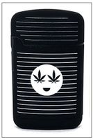 Smokemoji Jet Flame Torch Lighter Adjustable Flame Windproof Butane Refillable (Black)