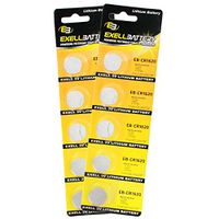 2X 5pack Exell EB-CR1620 3V Lithium Coin Cell Battery Replaces DL1620, ECR1620, BR1620, 280-208, DL1620B, BR1620-1W, CR1620-1W, KCR1620, LM1620, 5009LC, L08