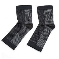 Compression Vita-Wear Copper Infused Magnetic Foot Support Socks Original Quality,Recovery Foot Sleeves,Ankle Plantar Fasciitis Support Socks (5 pairs) (3 Black+2 Drak Pink, L/XL)