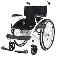 Wheelchair Medical Equipment Steel Lightweight Folding, Three-Speed Retractable Adjustable Folding Pedal, Seat Width 45cm,Suitable for Elderly and People in Need (Color: Black)