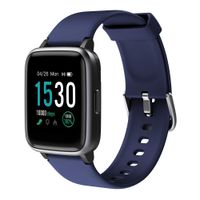 KUNGIX Smart Watch, Full Touch Screen Fitness Tracker with Heart Rate Monitor, 5ATM Waterproof Smartwatch Pedometer, Activity Tracker Sport Wristband Compatible for Android iOS Kids Women Man