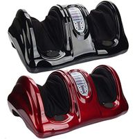 Shiatsu Kneading and Rolling Foot Massager for Foot, Ankle, Nerve Pain W/High Intensity Rollers, Remote Control, 4 Programs, 3 Massage Modes - Black