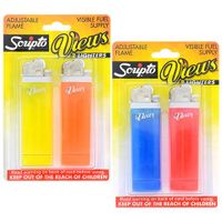 Scripto Views Adjustable Lighters 20-Pack