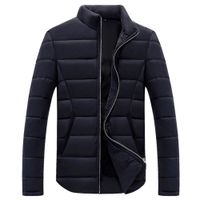 BBT-Shop Men's Suit Jacket Blazer Charm Coats Sweater Sweatshirt Blouse Long Sleeve Winter Coat Outwear Zipper Pocket Cotton Padded Stand Collar Tailcoat Overcoat Top Business Praty Suit Pant Set