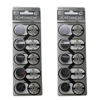 eCoreCell (10pcs) CR2025 5003LC 3V 3 Volt Lithium Single Use Non-Rechargeable Button Coin Cell Battery