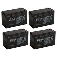 Universal Power Group 12V 7AH Sealed Lead Acid (SLA) Battery for ES7-12 - 4 Pack