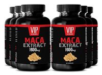Maca Powder gelatinized - Maca 1600mg 4: 1 Extract - Maca Powder gelatinized (6 Bottles 360 Capsules)