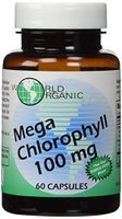 WORLD ORGANIC Chlorophyll 100 mg 60 Capsules, 0.02 Pound
