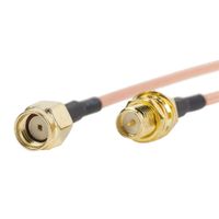 2pcs RP-SMA Male to Female connector 20inch/50cm/1.7ft Antenna Extension Cable, for Wireless LAN Router Bridge & Other External Antenna Equipment Eagles(TM)