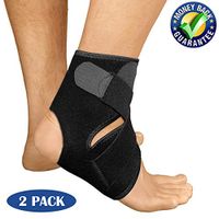 Ankle Brace for Men and Women,Ankle Wrap,Ankle Support Brace 2 Pack,Adjustable Ankle Compression Brace for Sports Protection,One Size Fits all.