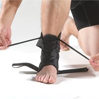 ZSZBACE Ankle Brace, Lace Up Adjustable Support Stabilizer -Foot Pain Relief from Heel Spurs & Plantar,Fasciitis,Sprained Foot, Tendonitis, Injury Recovery-for Running, Volleyball Basketball (L)