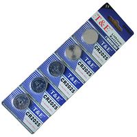 New T&E 20 X Cr2025 Br2025 2025 3V Lithium Batteries