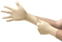 Microflex Diamond Grip MF-300 Disposable Gloves in Latex Multi-Purpose, Powder Free Glove in Natural Rubber for Medical Exam, Cleaning or Mechanic Tasks, White, Size Extra Large, Box of 100 Units