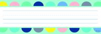 Creative Teaching Press Calm & Cool Half-Dots on Turquoise Name Plates, CTP 8599