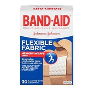 Band-aid Bandages Flexible Fabric Assorted Sizes 30 Each (Pack of 5)