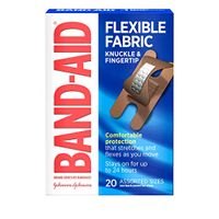 BAND-AID Flexible Fabric Bandages Knuckle & Fingertip 20 Each