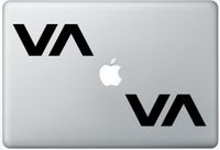 Rvca Va ArcDecals78603285 Set Of Two (2x) , Decal , Sticker , Laptop , Ipad , Car , Truck