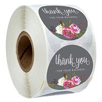 500pcs/roll Thank You Stickers Seal Labels Handmade Custom Sticker Scrapbooking for Gift Decoration Stationery Sticker (C)