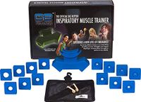 Bas Rutten O2 Trainer - Official Workout Device for Respiratory Training and Lung Muscle Fitness - Portable Breathing Mouthpiece for High Altitude and Power Training (Blue)