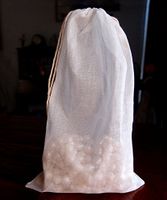 Cotton Muslin Favor Bags (Pack of 12) - Select from 8 Different Sizes (6"x10")