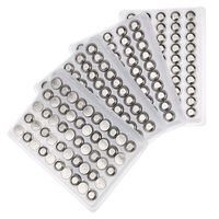Baisidai 500 Pieces LR44 A76 L1154 AG13 357 SR44 G13 1.5V Alkaline Coin Button Cell Battery