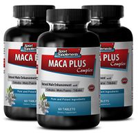 Enhancing Pills Erection - MACA Plus Complex - Natural Male Enhancement - Maca Sexual Men - 3 Bottles 180 Tablets