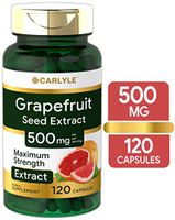 Carlyle Grapefruit Seed Extract 500 mg 120 Capsules – Maximum Strength, Immune Formula, Non-GMO, Gluten Free