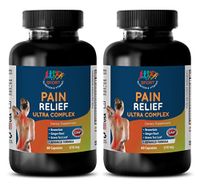 Anti inflammatory Supplement Back Pain - Pain Relief Ultra Complex 610MG - Green Tea Diet - 2 Bottles (120 Capsules)