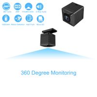 Luowice Hidden Camera Mini Spy Camera Indoor WiFi 1080P HD Wireless 360 Degree Panoramic Monitoring Angle Portable Small Nanny Cam with Two-Way Audio Night Vision Motion Detection