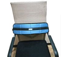 LUCKYYAN Breathable Wheelchair Seat Restraint Belt Elderly Dining Chair Seat Belt - Adjustable Length, Blue