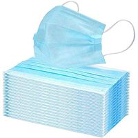 50Pcs Disposable 3-Layer Masks, Anti Dust Breathable Disposable Earloop Mouth Face Mask, Comfortable Masks Blue